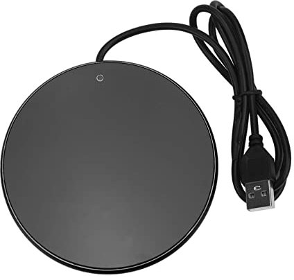 Calentador de Taza USB con Control de Temperatura Constante 55¡ãC, 3 Niveles de Luz, Placa Calefactora para CAF¨¦, T¨¦, Leche, Agua