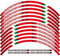 FQYZJDCZ Motorrad Rad Aufkleber für Ducati Supersport S 2017-2024, Radstreifen Aufkleber Vorne Und Hinten Motorrad ZubehöR,3-Red