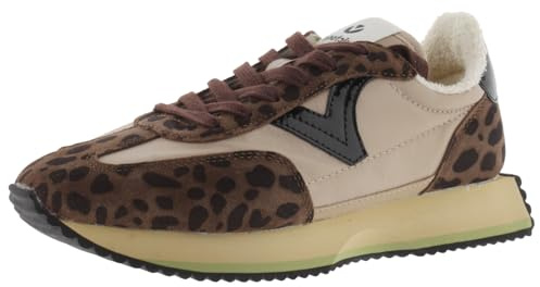 victoria Sneaker Cosmos 1134116 | Animal Print-Nylon & Veloursleder-Einsätze & Gezackte Sohle für Damen