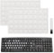 80 Pcs Raised Keyboard Stickers with cleaning brush for Nail-Art Typing, Adhesive Keycap Riser Cover for Long Nails Protection for Numeric Keypad, Square,Keyboard Bubbles for Long Nails,Square