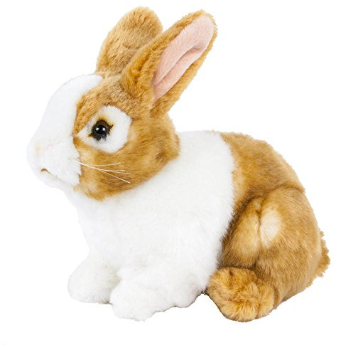 Teddys Rothenburg Kuscheltier Hase sitzend braun/weiß 20 cm Plüschhase Stoffhase by Uni-Toys