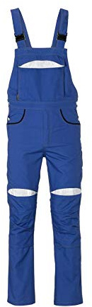 Planam 2922094 DuraWork Latzhose, Kornblau/Schwarz, Größe 94