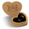 Hochzeit Ringbox Herz Ringkissen Ringschachtel individuell 10 x 8,5 cm Garapa Holz - Liebespfeil