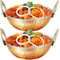 IndiaBigShop Set di 2 vaschette in rame martellato - Kadai per utensili da cucina ogni giorno per la cottura di accessori per la casa/motel esterno o multiuso