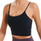 Lemedy Sport-BH, für Damen, gepolstert, Fitness, Workout, Laufshirt, Yoga, Tanktop - Schwarz - small