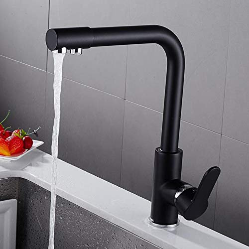 YHSGY Filter Küchenarmatur 360-Grad-Drehung Spültisch Küchenarmatur 3-Wege-Wasserhahn Mit Wasseraufbereitungsfunktion