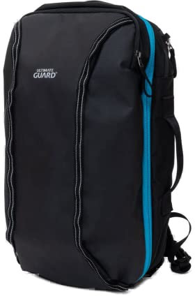 Ultimate Guard Vago 28 Journey Black & Petrol Backpack/Rucksack z.B. Magic, Pokemon, YuGiOh Karten-Decks - Laptop Wasserdicht & Diebstahl Schutz