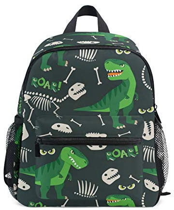 ISAOA T Rex Dinosaurier Retro Kleinkind Tasche, abnehmbarer und rutschfester Brustgurt, Kindergartentasche, Reisetasche, Snack-Windeltasche für Kinder, kleine Jungen und Mädchen