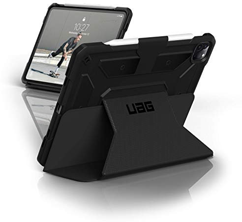 Urban Armor Gear Metropolis Schutzhülle nach US-Militärstandard für Apple iPad Pro 11'' Zoll (2020) - [Apple Pencil 2 kompatibel, Verstärkte Ecken, Wake/Sleep, Sturzfest, Standfunktion] - schwarz