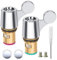 BIGKASI Tête à Disques Céramique 2 Pcs Tête de robinet universelle Laiton Cartouche Ceramique Mitigeur avec Levier Métallique pour Robinet Salle de Bain Cuisine Maison (Chaud et Froid)