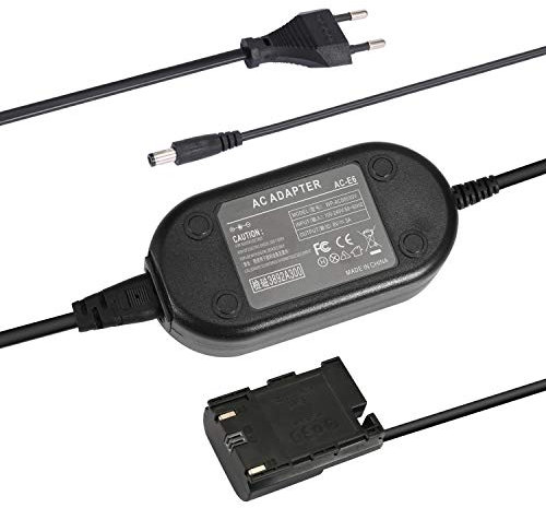 SinFoxeon ACK-E6 Kamera AC Adapter Netzteil mit Akkuadapter LP-E6 Dummy Akku Blindbatterie für Canon EOS 5D Mark II III IV, 60D, 6D, 70D, 7D, 7D Mark II, 80D, 90D, 5DS, 5DR, R, R5,R6 Kameras