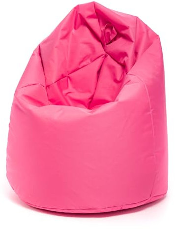 Ecopuf - Poltrona pouf Sako - Pouf per la cameretta dei bambini - Borsa in tessuto robusto - Sedia da salotto - Arredamento - Poltrona XL - 85x135cm - Rosa Nc10