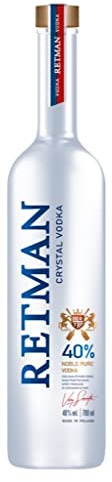 Torunska Retman Crystal Vodka, Premium-Wodka aus Polen, 0,7 L, 40 Prozent Vol.
