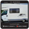 kamiustore Adesivo Laika Ecovip Classic per Camper in Vinile per Esterni - Kit 12 Adesivi componibili (Nero/Argento)