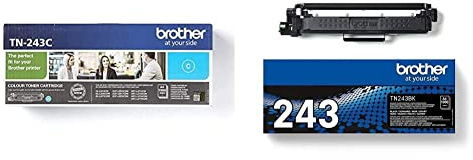 Brother TN-243C Tonerkassette DCP-L3510CDW, DCP-L3550CDW, HL-L3210CW Cyan & BA78745 TN-243BK Original Tonerkassette DCP-L3510CDW, DCP-L3550CDW, HL-L3210CW schwarz