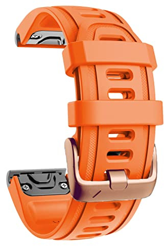 Fleshy Leaf QuickFit 20mm Watch Band - Compatible with Garmin Fenix 8 43mm/epix Pro 42mm/Fenix 7S/5S/5S Plus/6S/6S Pro/D2 Delta S/Descent Mk2S - Silicone SmartWatch Replacement