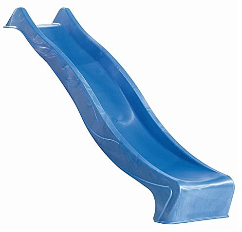 Chillroi Wellenrutsche Spielrutsche Kinderrutsche Wasserrutsche 2.5m bis 3m (blau, 2,5 m)