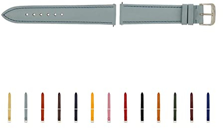 SELVA Uhrenarmband, 14-24 mm, Leder, zum Wechseln, Ersatzarmband für Smartwatch, Made in Germany