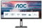 AOC U34V5C - 34 Zoll WQHD Monitor, Lautsprecher, höhenverstellbar (3440x1440, 100 Hz, DisplayPort, HDMI, USB-C, USB Hub) schwarz