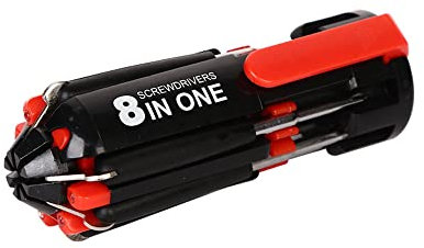 WondFans Idearock 8 Screwdrivers in 1 Tool with Worklight and Flashlight