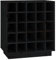 vidaXL Armoire à Vin Porte-Bouteilles Étagère à Vin Range-Bouteilles Meuble de Rangement Maison Intérieur Noir 55,5x34x61 cm Bois de Pin Massif