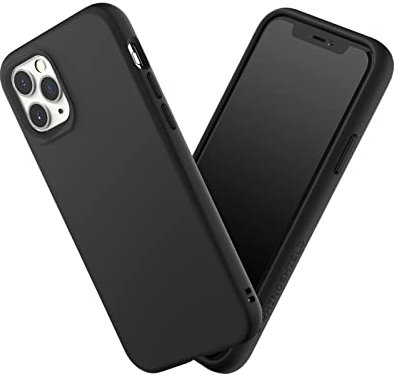 RhinoShield Case kompatibel mit [iPhone 11 Pro] | SolidSuit - Stoßdämpfende & schlanke Schutzhülle mit Premium Finish - 3.5 Meter Fallschutz - Austauschbare Kamera-Ringe - Klassik Schwarz