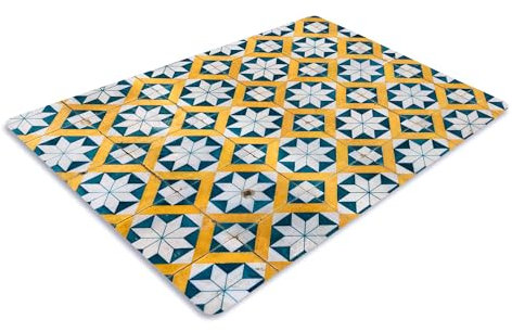 Pagnanno. Chopping Board-Catering Cutting Set-Kitchen Board-Glass Worktop Savers-Sink Chopping Board-Large-Worktop Protectors Heat Resistant-Marble Effect Grey (Design 15, 30 x 20 cm (Pack of 1))