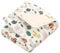 TupTam Krabbeldecke für Baby 120x120 cm - Gepolsterte Spieldecke Baby Baumwolle, XXL, OEKO-TEX, Weich & Hautfreundlich, Farbe: Wald/Beige