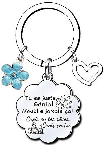 Lumengqi Porte-clés pour hommes Femmes Un cadeau de remerciement pour la famille, les amis, les petits amis, les petites amies, les collègues Voiture Porte-clés L'anniversaire Merci pour le cadeau (3)