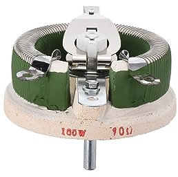 QUARKZMAN 100W 10 Ohm Keramik Ablagefach Variabler Widerstand x 1Stk Drahtgewickelte Potentiometer für Pumpen und Mischer [Grün Beige]