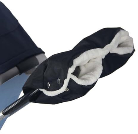 Kinderwagen Handwärmer Handschuhe Wasserdichter Handschuh Kinderwagen Stockgriff Winter Universalgröße (Schwarz)
