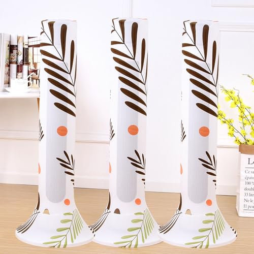 Treer Fan Dust Cover Tower Fan Dustproof, Electric Fan Cover Washable All Inclusive Fan Cover Moisture-Proof Protective Cover for Floor Fans (Set of 3,Autumn)