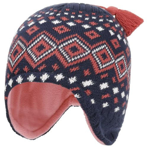 maximo Livola Kids Inkamütze Kindermütze Beanie Wintermütze Kinder - Made in Germany mit Futter Winter Herbst-Winter - 51 cm rosa