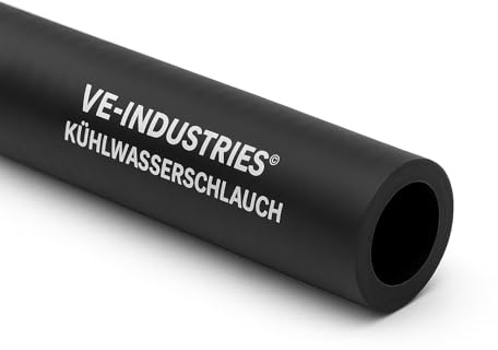VE-INDUSTRIES 2 Meter Kühlwasserschlauch gem. DIN73411 | Heisswasserschlauch | Kühlerschlauch | Wasserschlauch bis 120°C (ID 6mm x AD 12mm)