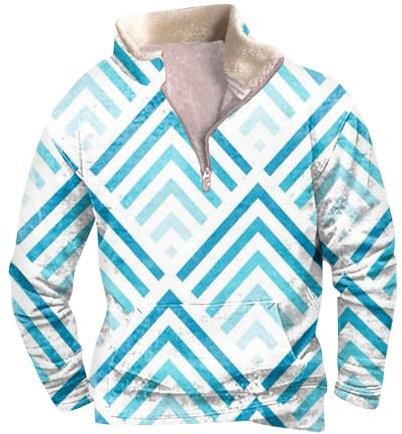 Red Hoodie Cardigan Herren Xs Hoodie Jacke Herren Thermounterwäsche Herren Mit Kragen Fussball Geschenke Männer T Shirt BH Freizeithemd Herren Kurzarm Tunika Rot Weiß(Cyan,M)