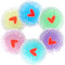 Hilph Kühlpads Kinder zur Schmerzlinderung(6 Stück), Ungiftig Kleine Runde Kühlpads Gel kühlakku kinder für Weisheitszähne, Beulen, Fieber, Prellungen, Kalt Warm Kompresse 2.5x 2.5