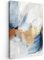MuchoWow© Leinwand Bilder 40x60 cm Wanddeko Wohnzimmer Aesthetic Room Decor Deko Zimmer Wandbilder Modern Bild auf Leinwand Gold - Blau - Aquarell - Kunst - Modern