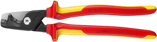 KNIPEX Tools 95 18 225 SBA StepCut® XL Cable Shears-1000V Insulated, 9