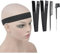 2 Pcs Elastic Melting Band for Wigs to Hold Wig in Place Adjustable Elastic Headband with Combs and Hair Brush for Making Wigs (Width 1.2 Inch/3.0cm)