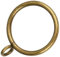 Vorhangringe, antikes Messing, 2,5 cm, starker dekorativer Vorhangring aus Metall mit Ösen, rostfreie Vorhangstangen-Clips für Badezimmer, Wohnzimmer und Gästezimmer (2,5 cm), 40 Stück