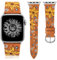 TOYOUTHS Lederarmband kompatibel mit Apple Watch Armband 41/40/38/42mm Damen, Boho Retro Prägung Sonnenblume Floral Leder Armbänder für iWatch Serie 10/9/8/7/6/5/4/3/2/1/SE, Braun/Gelb Floral