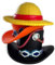 Plastoy - Salvadanaio One Piece : Pile di cappelli (Luffy, Ace, Sabo)