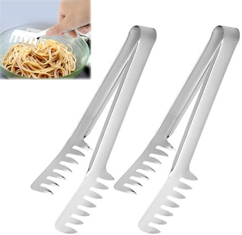 Pince à Spaghetti, Pince a Pate, Pince de Cuisine, Lavables Au Lave Vaisselle, Adaptées à La Salade, Au Barbecue, Aux Asperges, Convient à Une Variété D'environnements de Cuisine, 2 Pièces