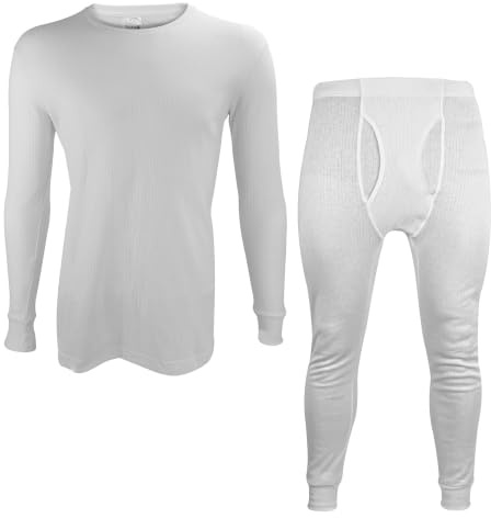 THMO Kids Thermal Base Layer Set Fleece Lined Long Sleeved Thermal Top & Long Johns Set For Winter