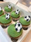 24 x Pre-Cut Edible Football Cake Toppers – Premium Vanilla Wafer Card Cupcake Decorations – Birthday Party Cake Toppers – Gluten-Free & Vegan