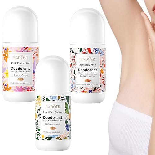 3 Stück Deo für Kinder Körperdeodorant Kinder Natürliches Deodorant Roll-on-Deodorant für Kinder Schützt die Haut Und Riecht Frisch und Angenehm Frischer und Angenehmer