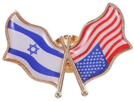 minkissy Israel Und Us Freundschaftsflaggen Brosche Dekorativer Anstecker Für Anlässe Patriotisches Für Nationale Feiertage Und Feiern
