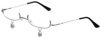 DOSERTY Kostüm dekorative Brille ohne Linse Mode Brille Cosplay Brille für Kostümpartys