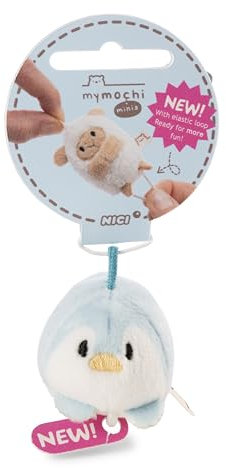 Kuscheltier Pinguin Waddle 5cm - blau - Weiches NICI Plüschtier – niedliches Stofftier zum Kuscheln & Spielen – tolle Geschenkidee für Kinder & Erwachsene | 62379
