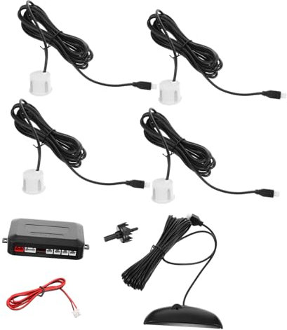 iplusmile 1juego Sensor De Asistencia De Estacionamiento Inalámbrico Visualización Led y Alerta De Voz para Coche Sistema De Radar De Reversa Precisión Distancias Compatible Vehículos